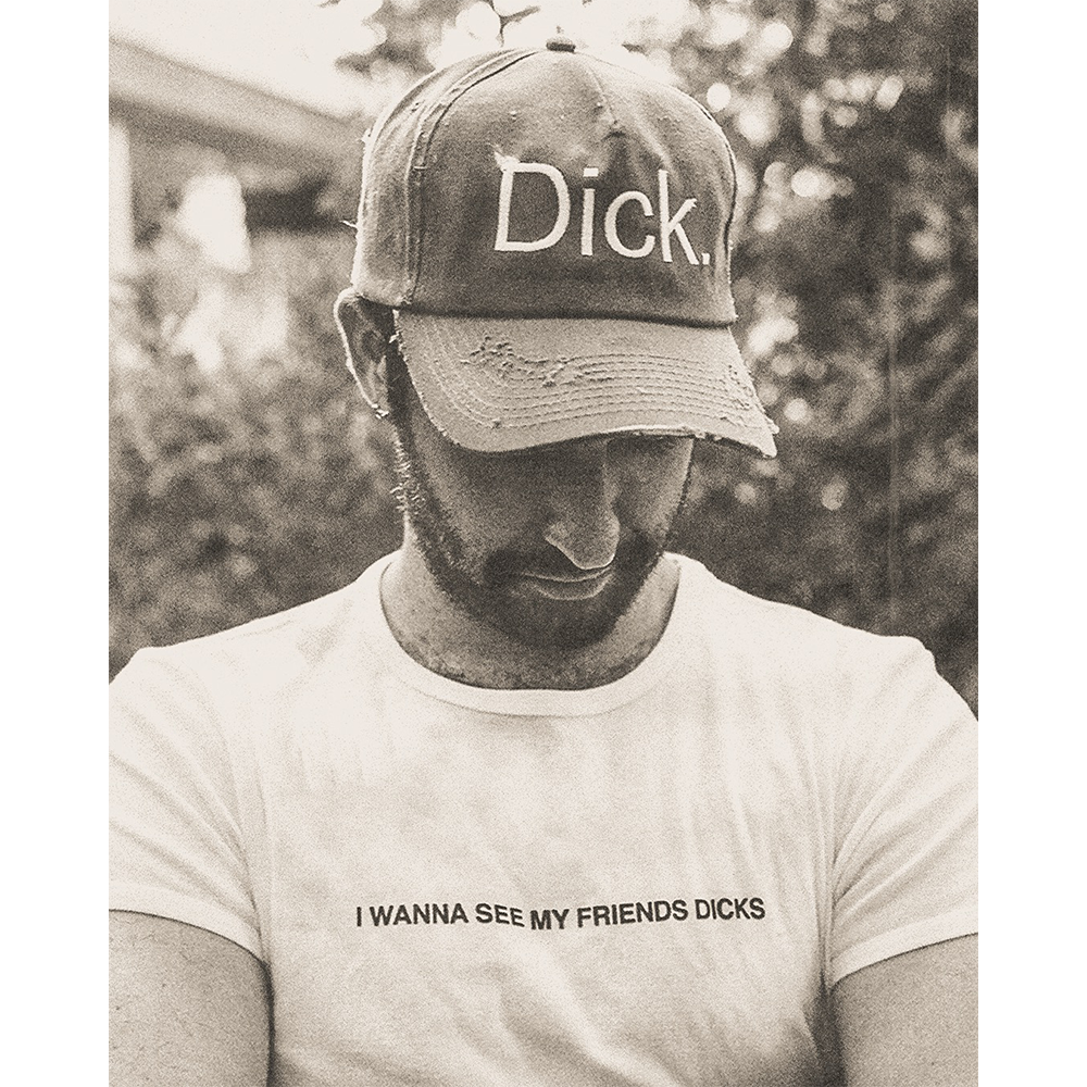 I wanna see my friends dicks muscle tee + hat